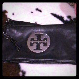 Tory Burch black clutch 4th of July price drop.